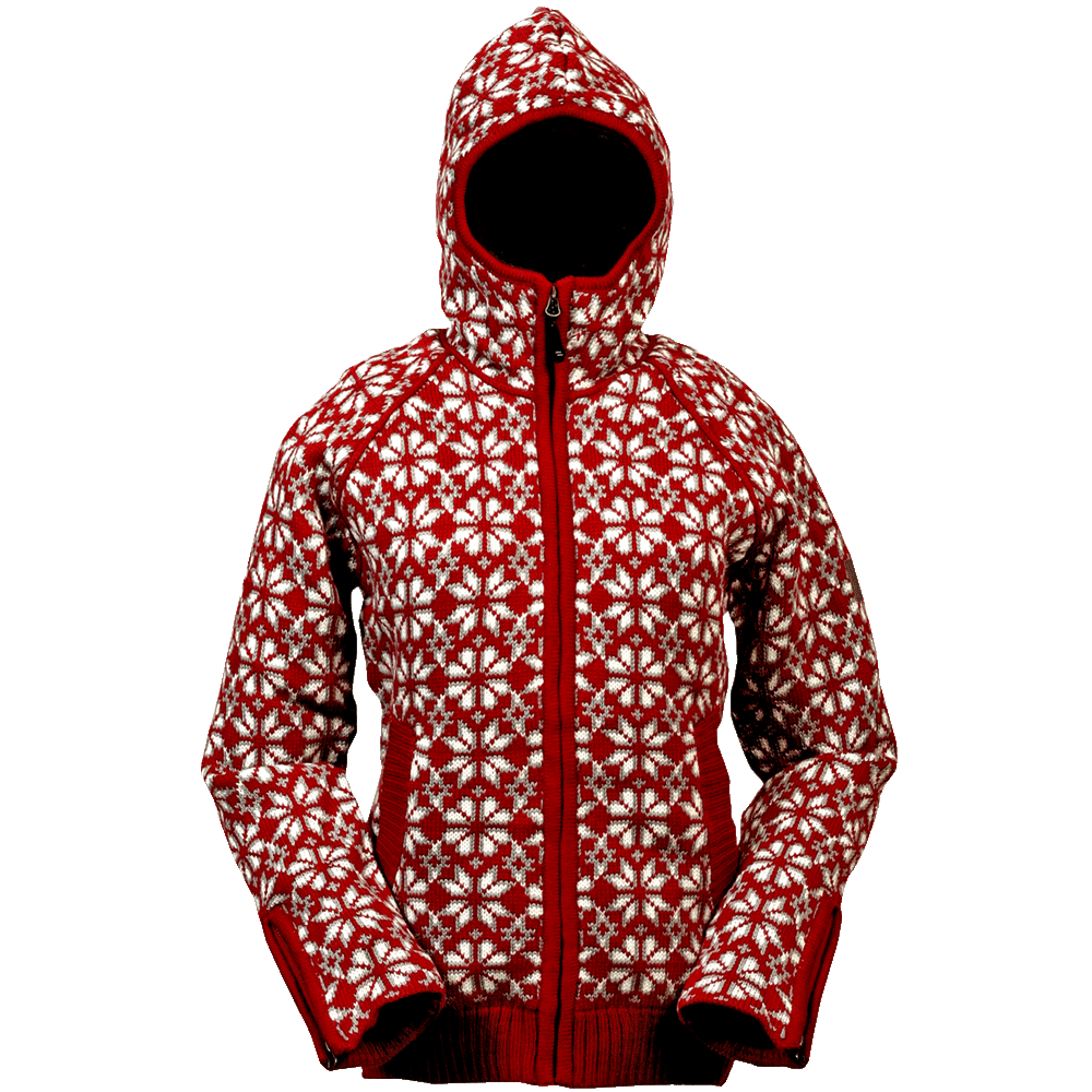 Veste-pull en laine doublée style norvégien Helga